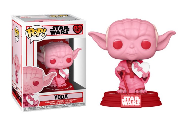 FUNKO POP! STAR WARS VALENTINE YODA 421