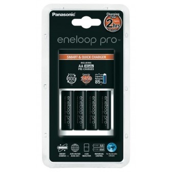 מטען מהיר+4 סוללות 2500  PANASONIC  eneloop AA