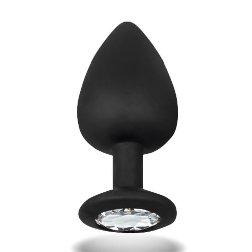 פלאג אנאלי סיליקון גודל  Sparkly Butt Plug Silicone Size L 