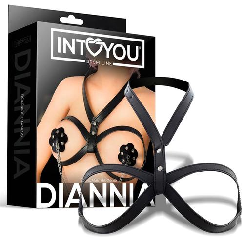 רתמת חזה למשחקי סאדו - Diannia Bondage Breast Harness