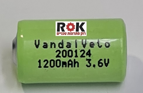  סוללה ליתיום 1/2AA 3.6V 1200MA 