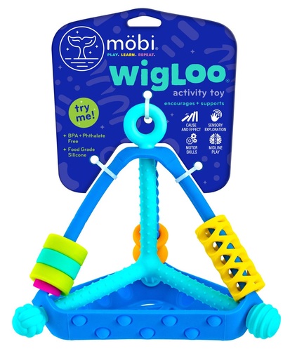 משחק פעילות התפתחותי רב שלבי WigLoo מסיליקון לתינוקות
