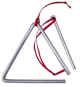 משולש מתכת בגודל 17 ס"מ + מקוש