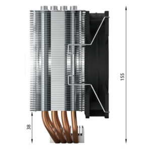 קרור אויר למעבד be quiet! Pure Rock 2 cpu cooler