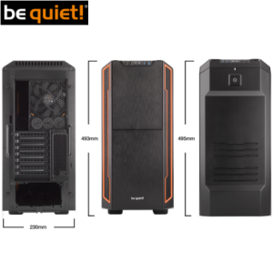 מארז be quiet! Silent Base 600 Orange, חלון צד שקוף