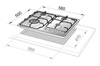 ‏כיריים גז Delonghi NDG70AN דה לונגי