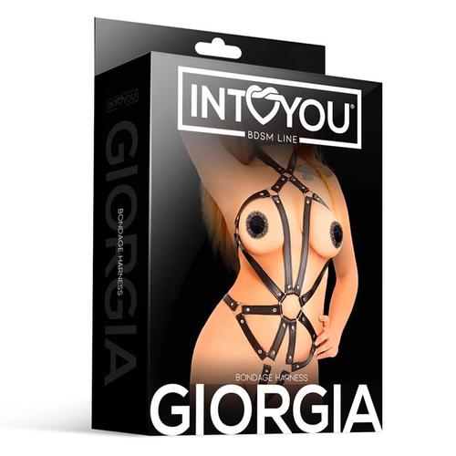 רתמת חזה למשחקי סאדו - Giorgia Bondage Full Body Harness