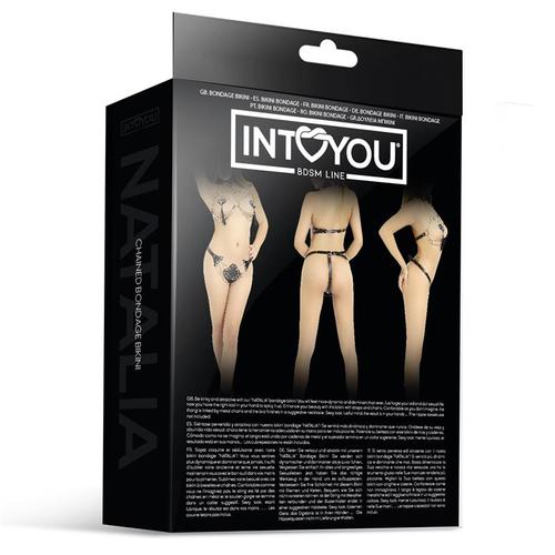 רתמת חזה למשחקי סאדו - Natalia Chained Bikini for Bondage