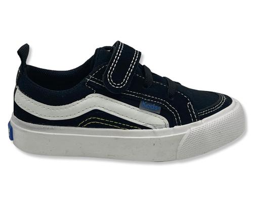 Keds - קדס סניקרס לילדים בצבע שחור לבן FH04BK מידות 24-30