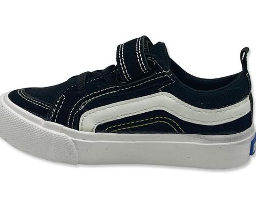 Keds - קדס סניקרס לילדים בצבע שחור לבן FH04BK מידות 24-30