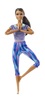 בובת ברבי עם בגדי ספורט כחול/סגול בעלת 22 מפרקים מסדרת Made To Move