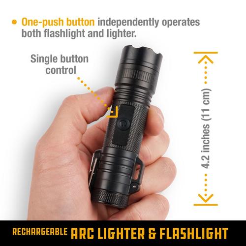 RECHARGEABLE PLASMA TORCH & FLASHLIGHT