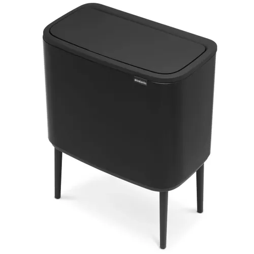 פח ברבנטיה למטבח 36 ליטר - Brabantia BO שחור -24 מתוך קולקציית פחי אשפה למטבח (מבט ארגונומי) - קל לניקוי ותחזוקה לשמירה על מראה חדש ומבריק