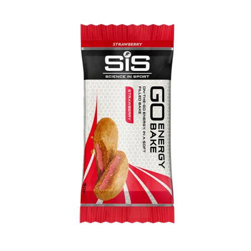  SIS BAKE GO ENERGY STRAWBERRY 50 g| עוגה במילוי קרם תות שדה