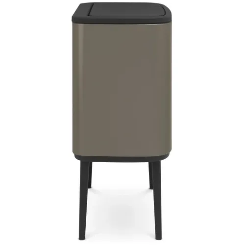 פח ברבנטיה למטבח 36 ליטר - Brabantia BO פלטינום מתוך קולקציית פחי אשפה למטבח (מבט מקרוב) - איכות פרימיום בלתי מתפשרת ואחריות מלאה
