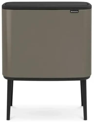 פח ברבנטיה למטבח 36 ליטר - Brabantia BO פלטינום מתוך קולקציית פחי אשפה למטבח (תמונה ראשית) - עשוי מחומרים עמידים בפני לחות וחלודה לאורך זמן