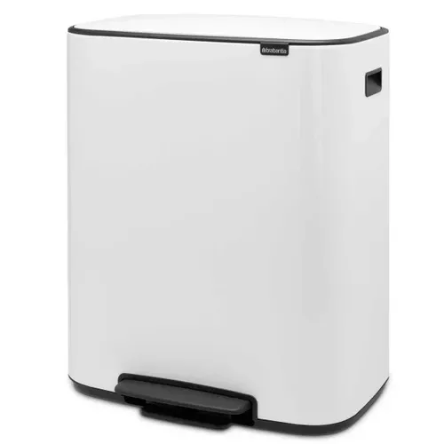 פח ברבנטיה למטבח 60 ליטר - Brabantia לבן מתוך קולקציית פחי אשפה למטבח (מבט נוסף) - פתרון פונקציונלי ואסתטי לארגון הבית