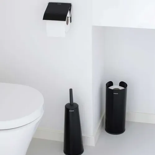 מתקן נייר טואלט Brabantia - שחור מתוך קולקציית מתקנים לנייר טואלט (מבט פונקציונלי) - איכות פרימיום בלתי מתפשרת ואחריות מלאה