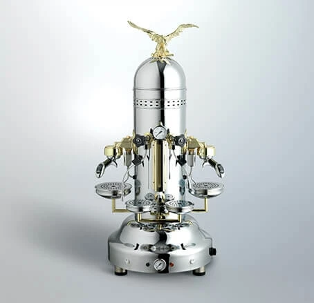 מכונת קפה מקצועית בזרה כרום Bezzera Eagle Dome PM 2GR Professional Coffee Machine