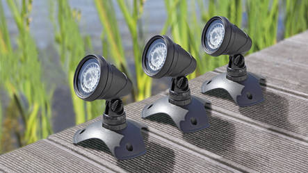 סט 3 תאורות לד לבריכת נוי Oase Lunaqua led
