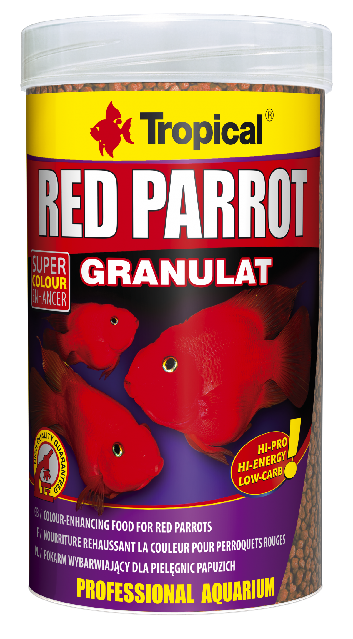 מזון תוכים אדומים גרגרים 250 מ”ל Tropical Red Parrot Granulat 