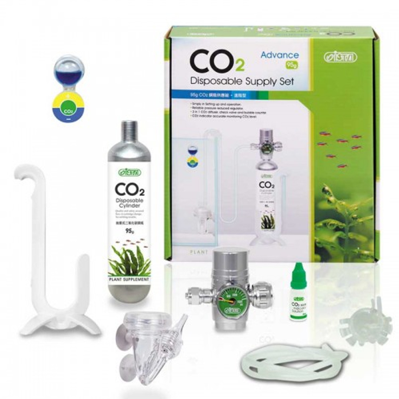 איסתא מערכת CO2 לנאנו 95 גרם-Ista Co2 95G Disposable Basic Kit