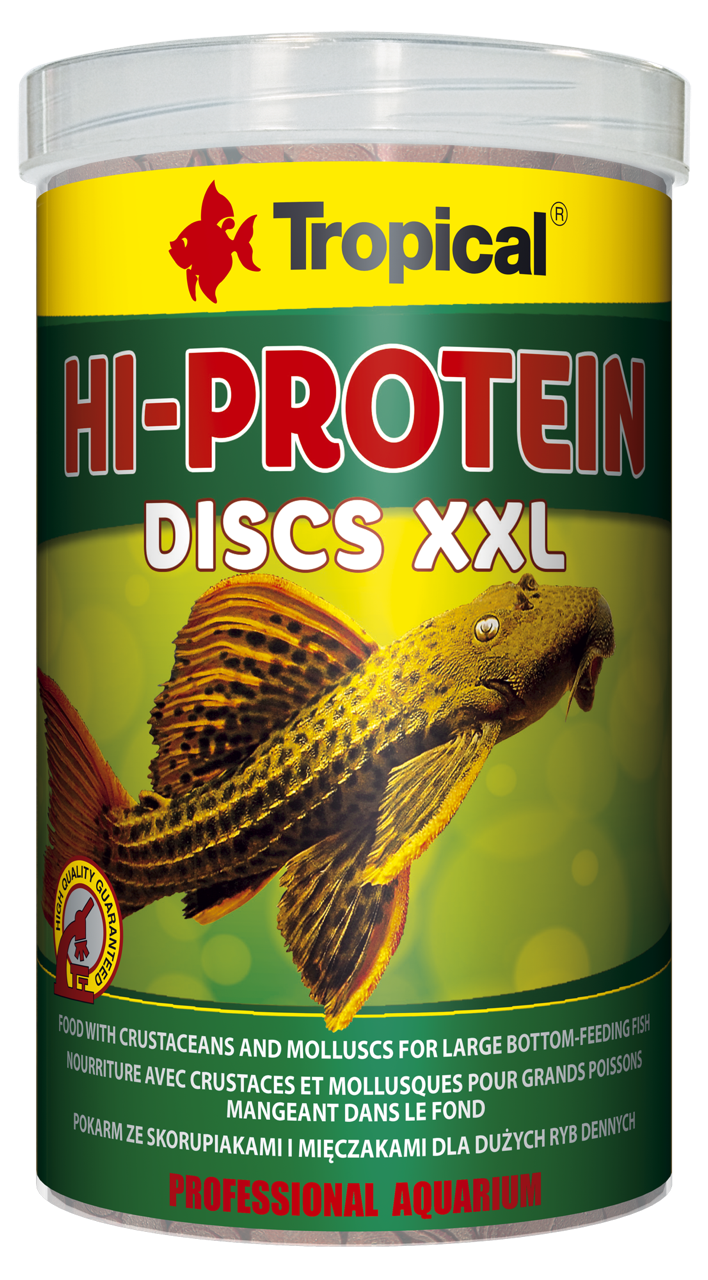 מזון טבליות חלבון שוקע XXL לשוכני קרקעית 1000 מ”ל Tropical Hi-Protein Discus XXL 