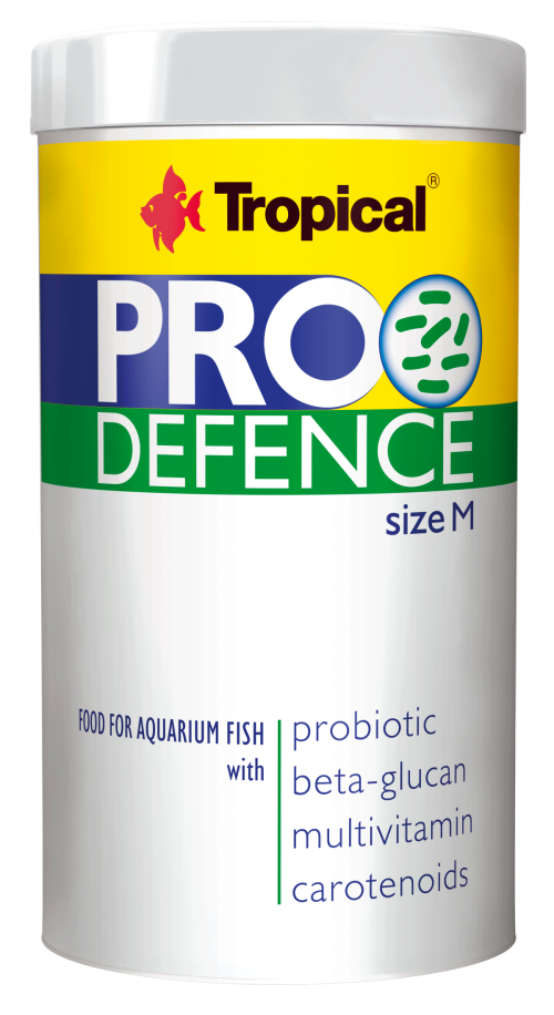 מזון פרוביוטי לדגים גודל מדיום 250 מ”ל Tropical Pro Defence M 