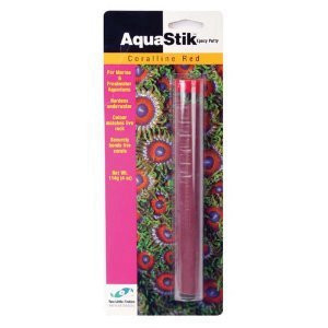 דבק אלמוגים פלסטלינה  בצבע קרולינה  Two Little Fishies Red Aquastik