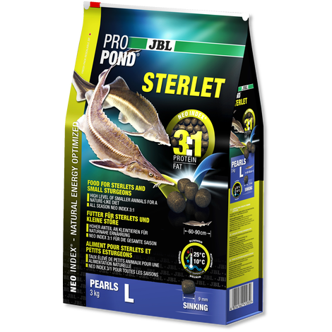 ג'יי בי אל מזון חדקנים לארג' 3 קילו JBL PROPOND STERLET L