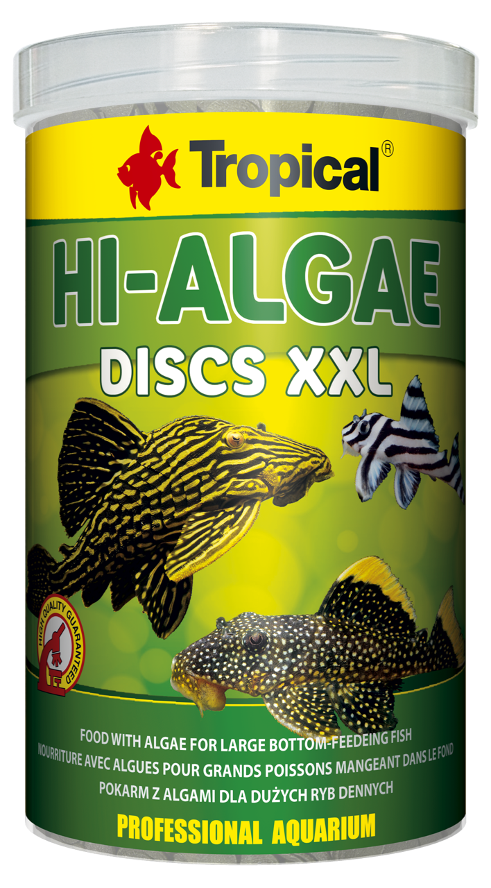מזון טבליות אצות שוקע XXL לשוכני קרקעית 1000 מ”ל Tropical Hi-Algae Discus XXL