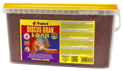 דיסקוס גראן פלוס 5 ליטר Tropical Discus Gran D-50 Plus