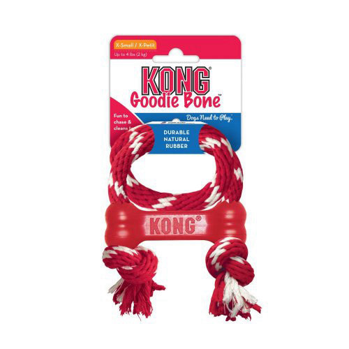 צעצוע עצם + חבל דנטלי KONG XS
