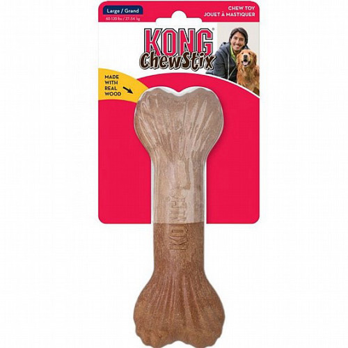 KONG עצם לעיסה מעץ בטעם בייקון L