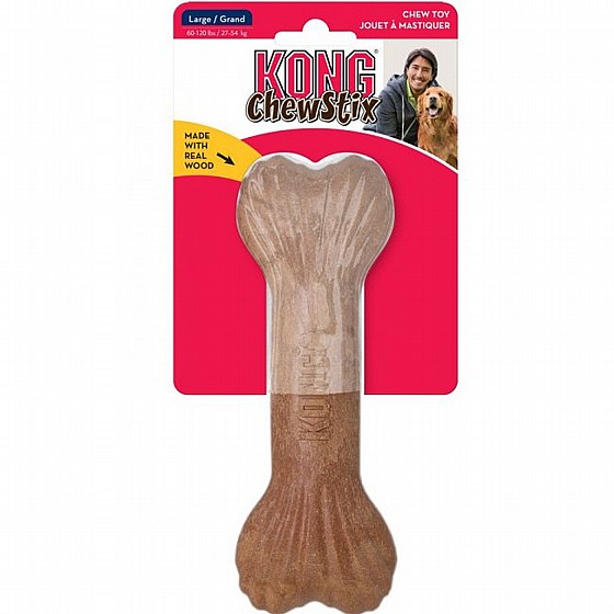 KONG עצם לעיסה מעץ בטעם בייקון L