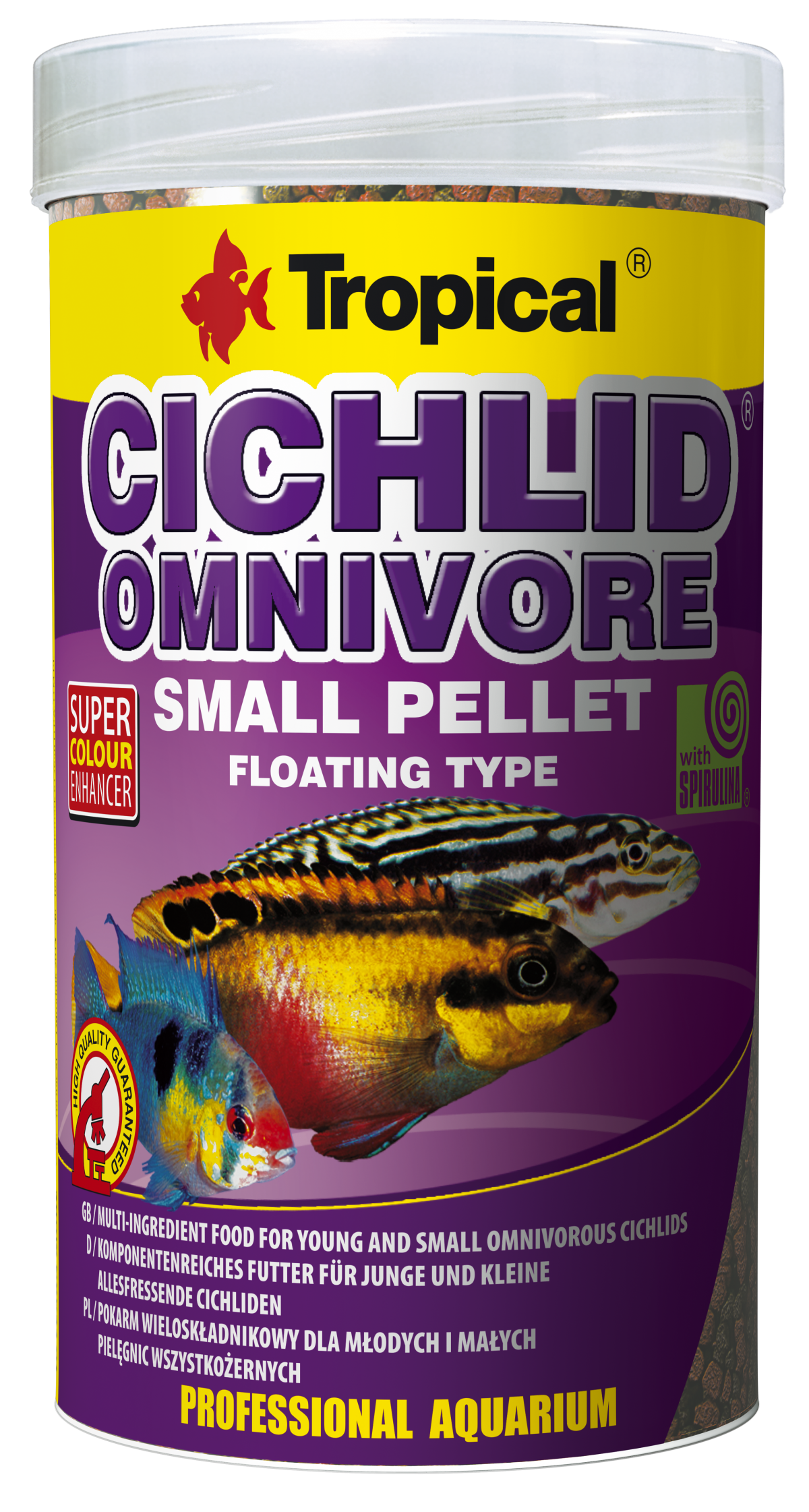 מזון ציקליד אומניבור 1000 מ”ל Tropical Cichlid Omnivore
