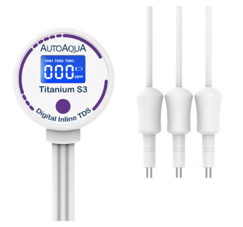 מד TDS דיגיטלי טיטניום AQUA Digital Inline TDS Titanium S2