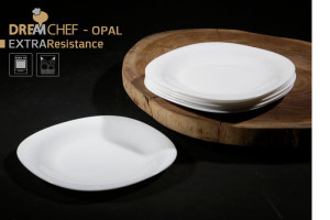 צלחת מנה ראשונה OPAL זכוכית מחוסמת- נמכר בבודדים