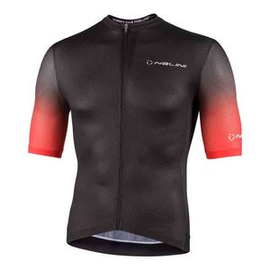 חולצה לרכיבת אופניים לגברים NEW ERGO MESH JERSEY שחור-אדום רשת מנדפת