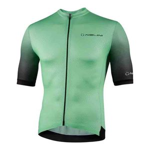 חולצה לרכיבת אופניים לגברים NEW ERGO MESH JERSEY ירוק-שחור רשת מנדפת