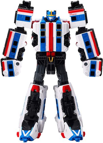 טובוט POWER TRAIN פאוור טריין - רובוט לוחם TOBOT שמשתנה לרכבת שישה קרונות