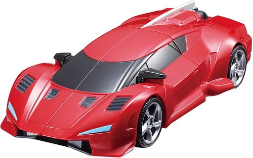 טובוט MAXIMUS V מקסימוס וי - רובוט ענק לוחם טובוט שמשנה צורה למטוס ו-2 מכוניות, כולל כרטיס דמות