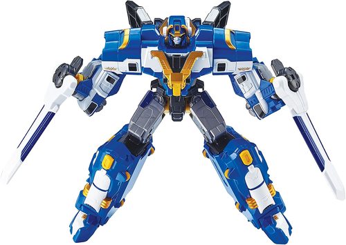 טובוט JUSTIC V ג'סטיס וי - רובוט TOBOT לוחם גדול שמשנה צורה למסוק תובלה