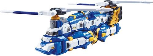 טובוט JUSTIC V ג'סטיס וי - רובוט TOBOT לוחם גדול שמשנה צורה למסוק תובלה