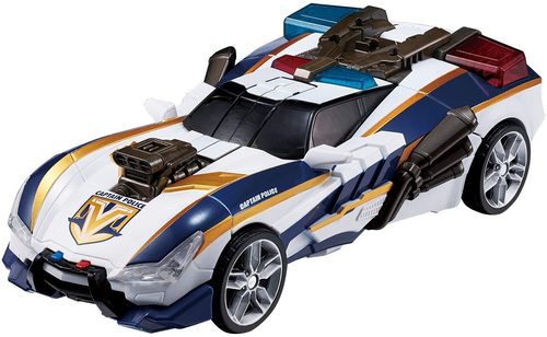 טובוט SERGEANT JUSTICE סרג'נט ג'סטיס - רובוט טובוט לוחם שמשנה צורה לניידת משטרה, כולל רובה