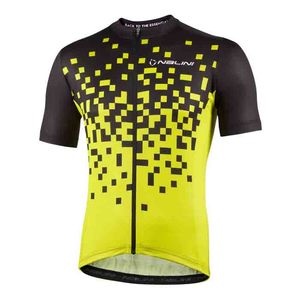 חולצה לרכיבת אופניים לגברים NEW ATLANTA JERSEY שחור-צהוב