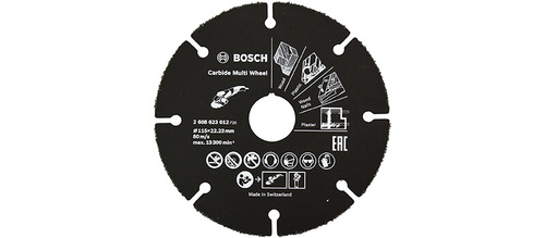 דיסק קרביד 4.5'' רב שימושי Bosch Carbide Cutting Disc Multi Wheel -