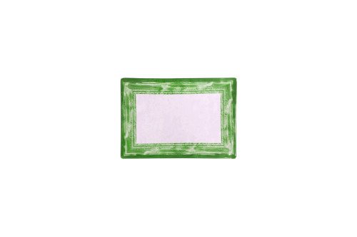 פלטה מלבנית פלואו ירוק 30.2X21 ס