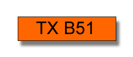 סרטים למכשירי תוויות (פיטאץ') BROTHER TXB51	