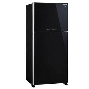 מקרר מקפיא עליון 600 ליטר Sharp SJ-4660 זכוכית שחורה